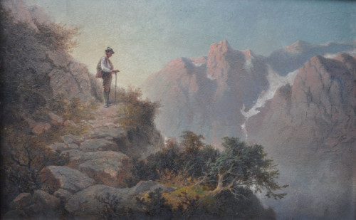 Florian Blaas: Wanderer im Gebirge Florian Blaas: Wanderer im Gebirge