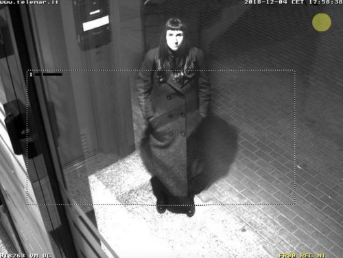 Irene Fenara, Self Portrait from Surveillance Camera, 2018, courtesy the artist and UNA Galleria Irene Fenara, Self Portrait from Surveillance Camera, 2018, courtesy the artist and UNA Galleria